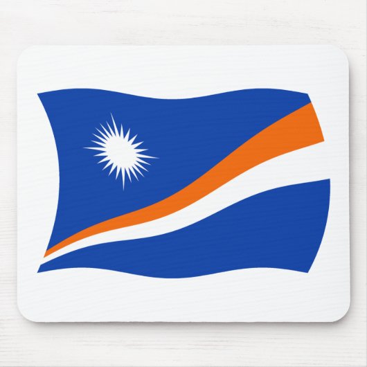 Muisvloer met vlag van Marshalleilanden Muismat (Voorkant)