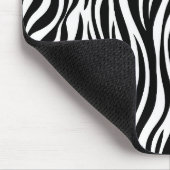 Muisvloer met zebraprint muismat (Hoek)