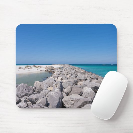 Muisvloer midden Shell Island Jetty Muismat (Met muis)
