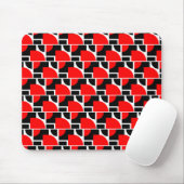 Muisvloer Rood Patroon AAA Muismat (Met muis)