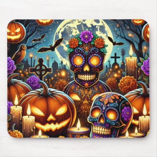 Muisvloeren voor Halloween-dag Muismat (Voorkant)