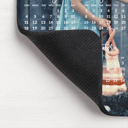 Muisvloerkleed met foto-agenda 2025 muismat (Hoek)