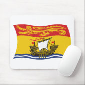 Muisvloermat met vlag van New Brunswick Muismat (Met muis)