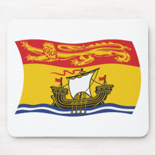 Muisvloermat met vlag van New Brunswick Muismat