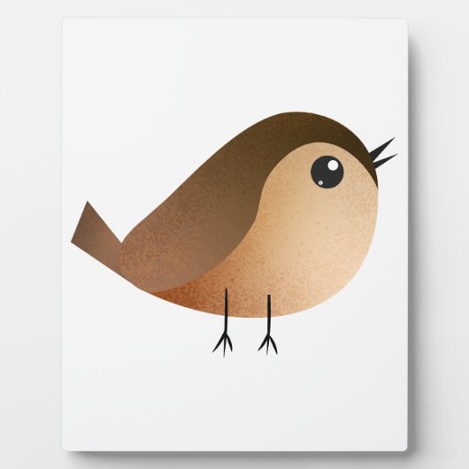 Muisvogel Cartoon Fotoplaat (Voorkant)