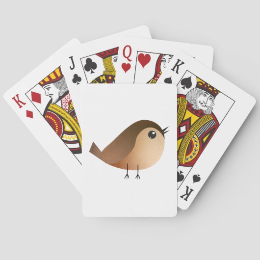 Muisvogel Cartoon Pokerkaarten (Achterkant)