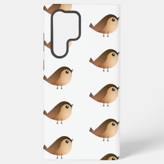 Muisvogel Cartoon Samsung Galaxy Hoesje (Achterkant)