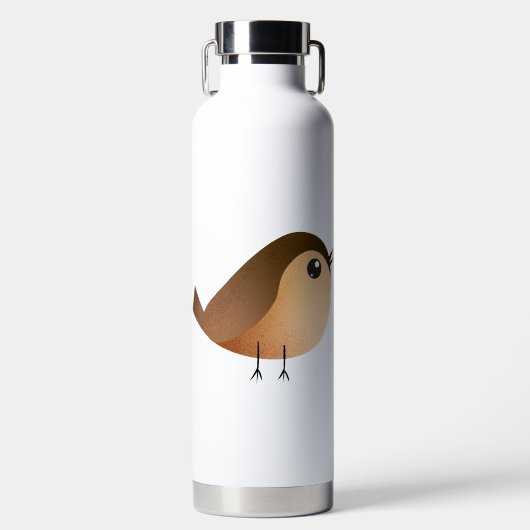 Muisvogel Cartoon Waterfles (Voorkant)