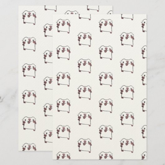 Muitos gatinhos briefpapier (Voorkant / Achterkant)