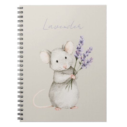 Muizelavendelbloemen Notitieboek (Voorkant)