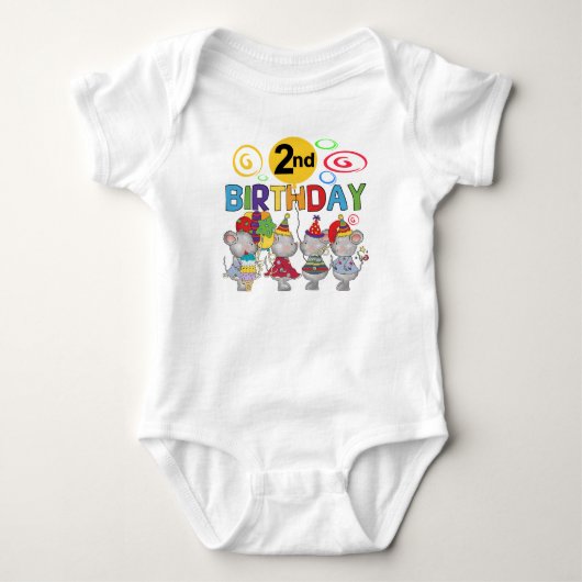 Muizen 2e verjaardag T-shirts en geschenken (Voorkant)