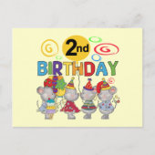 Muizen 2e verjaardag T-shirts en geschenken Briefkaart (Voorkant)