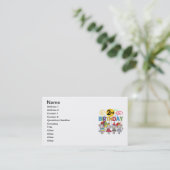 Muizen 2e verjaardag T-shirts en geschenken Visitekaartje (Staand voorkant)