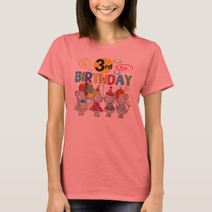 Muizen 3e verjaardag T-shirts en geschenken