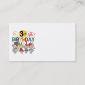 Muizen 3e verjaardag T-shirts en geschenken Visitekaartje (Achterkant)