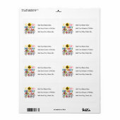 Muizen 4e verjaardag T-shirts en geschenken Etiket (Full Sheet)