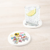 Muizen 4e verjaardag T-shirts en geschenken Zandsteen Onderzetter (Zijkant)