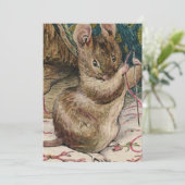 Muizen aan het werk - Beatrix Potter Kaart (Staand voorkant)