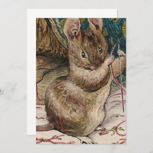 Muizen aan het werk - Beatrix Potter Kaart (Voorkant / Achterkant)