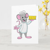 Muizen als kok met kaas kaart (Gele Bloem)