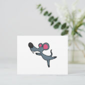 Muizen bij yogarekoefening briefkaart (Staand voorkant)