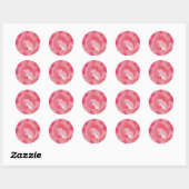 Muizen bloem des levens ronde sticker (Vel)