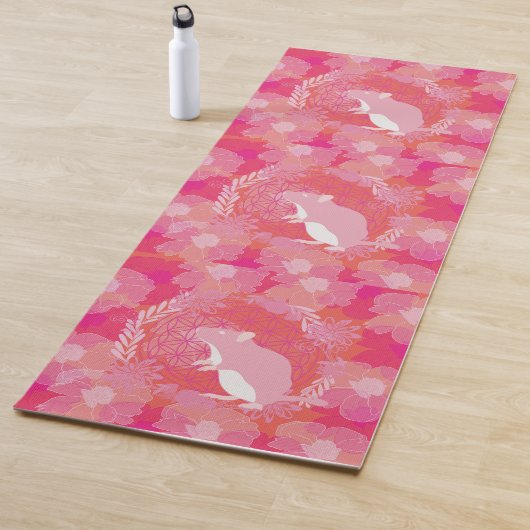 Muizen bloem des levens yogamat (In situ)