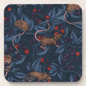 Muizen en bramen op de marine bier onderzetter (Voorkant)