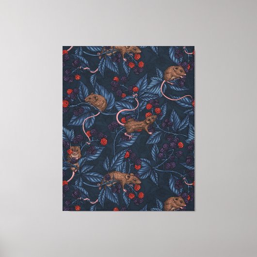 Muizen en bramen op de marine canvas afdruk (Voorkant)