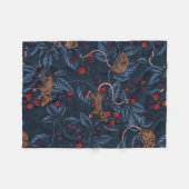 Muizen en bramen op de marine fleece deken (Voorkant (Horizontaal))