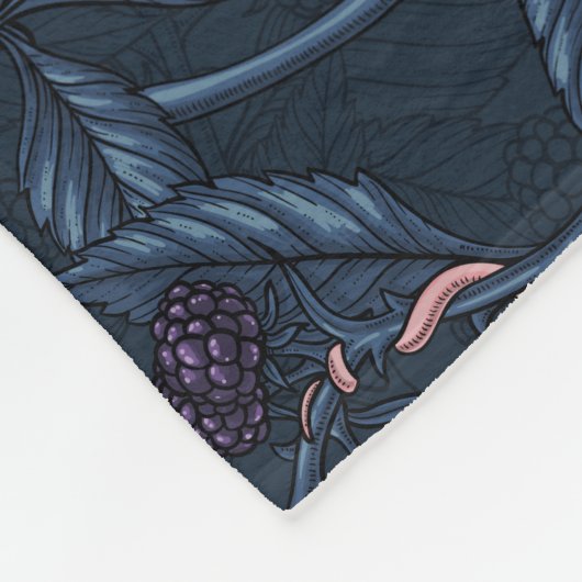 Muizen en bramen op de marine fleece deken (Hoek)