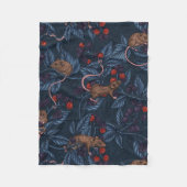 Muizen en bramen op de marine fleece deken (Voorkant)