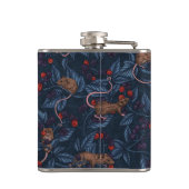 Muizen en bramen op de marine heupfles (Achterkant)