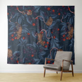 Muizen en bramen op de marine wandkleed (In Situ (horizontaal))