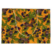 Muizen en bramen op geel groot cadeauzakje (Achterkant)