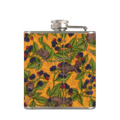 Muizen en bramen op geel heupfles (Achterkant)