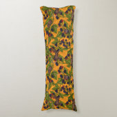 Muizen en bramen op geel lichaamskussen (Voorkant Verticaal)