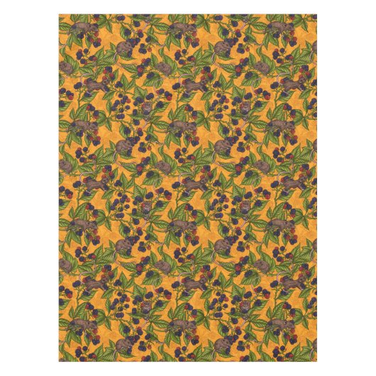 Muizen en bramen op geel tafelkleed (Voorkant)