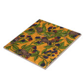 Muizen en bramen op geel tegeltje (Zijkant)