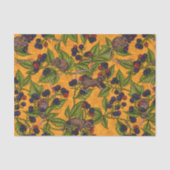 Muizen en bramen op geel tissuepapier (Voorkant)