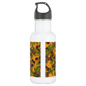 Muizen en bramen op geel waterfles  (Achterkant)