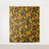 Muizen en bramen op sinaasappel Tapestry Wandkleed (Voorkant)