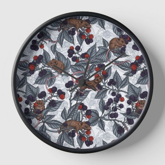 Muizen en bramen op wit (Voorkant)