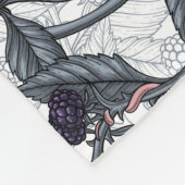 Muizen en bramen op wit fleece deken (Hoek)