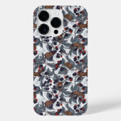 Muizen en bramen op wit iPhone hoesje (Achterkant)