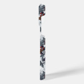 Muizen en bramen op wit iPhone hoesje (Linkerkant)