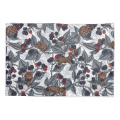 Muizen en bramen op wit kussensloop (Achterkant-Links)