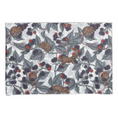 Muizen en bramen op wit kussensloop (Voorkant-Rechts)