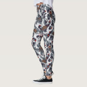 Muizen en bramen op wit leggings (Links)