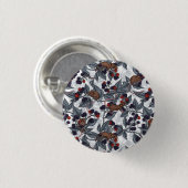 Muizen en bramen op wit ronde button 3,2 cm (Voorkant /achterkant)